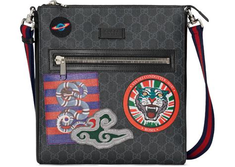 gucci night courrier|Gucci Night Courrier Messenger GG Supreme Black/Grey .